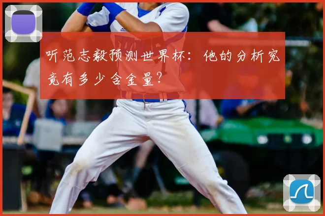 听范志毅预测世界杯:他的分析究竟有多少含金量?