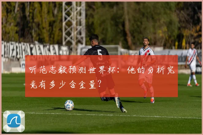 听范志毅预测世界杯：他的分析究竟有多少含金量？